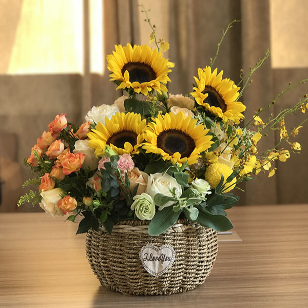 Sunflower Basket